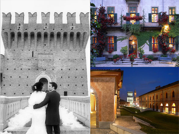 An Italian Countryside wedding in Piedmont can be arranged in a garden 